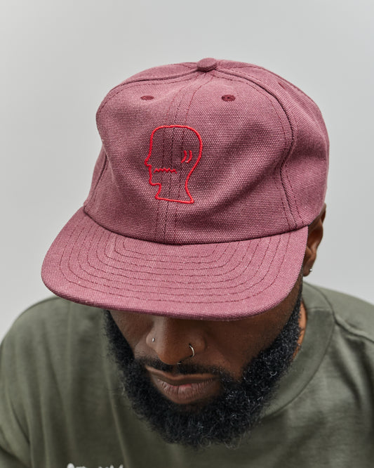 Brain Dead Logohead Hat, Raspberry