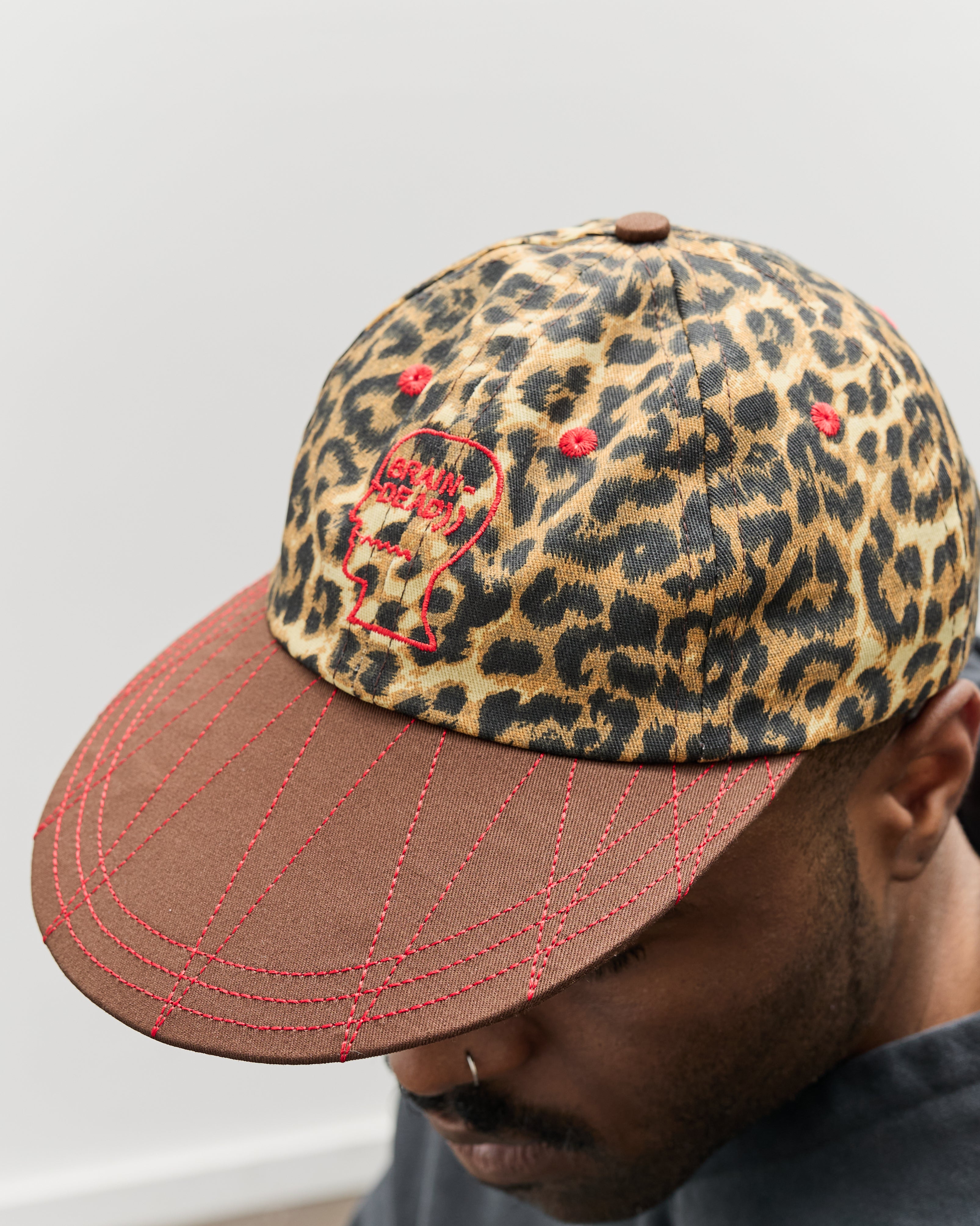 帽子 Roen leopard skull casquette 帽子 Roen leopard skull casquette Leopard Baseball Hat