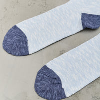 Brain Dead Marled Logohead Socks, Blue