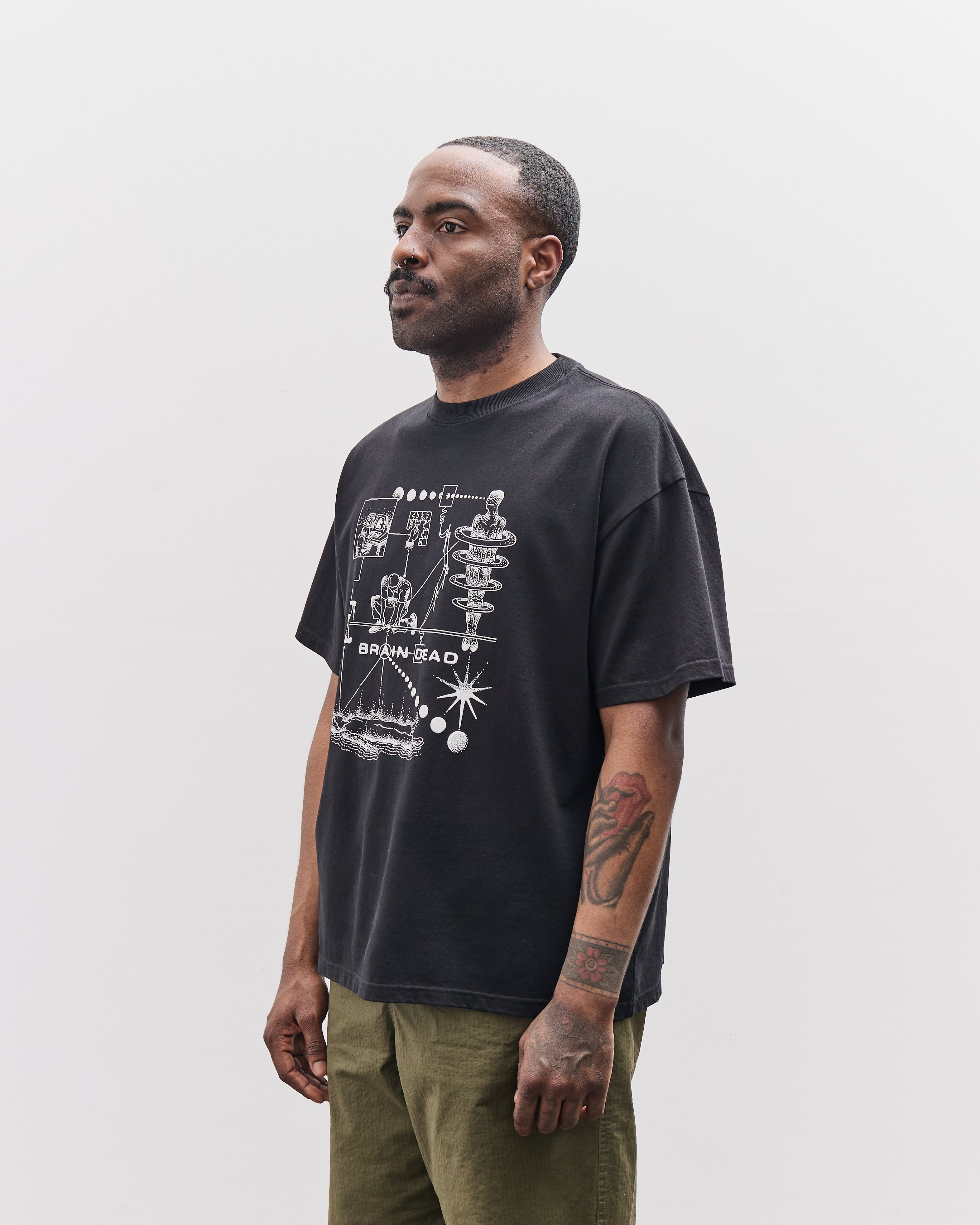 Brain Dead Unisex Mind Puzzle T-Shirt, Black – Glasswing