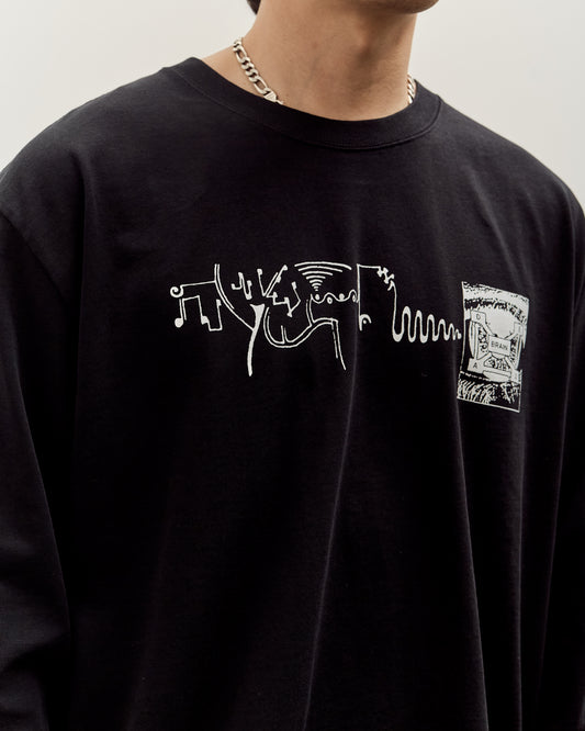 Brain Dead Multi Vision Long Sleeve T-Shirt, Black