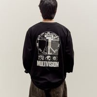 Brain Dead Multi Vision Long Sleeve T-Shirt, Black