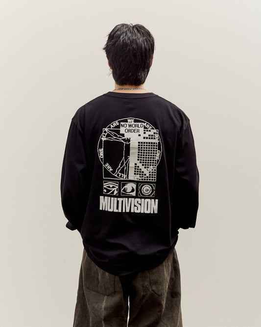 Brain Dead Multi Vision Long Sleeve T-Shirt, Black