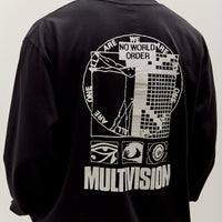 Brain Dead Multi Vision Long Sleeve T-Shirt, Black
