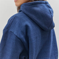 Brain Dead Padded Elbow Zip-Up Hoodie, Indigo