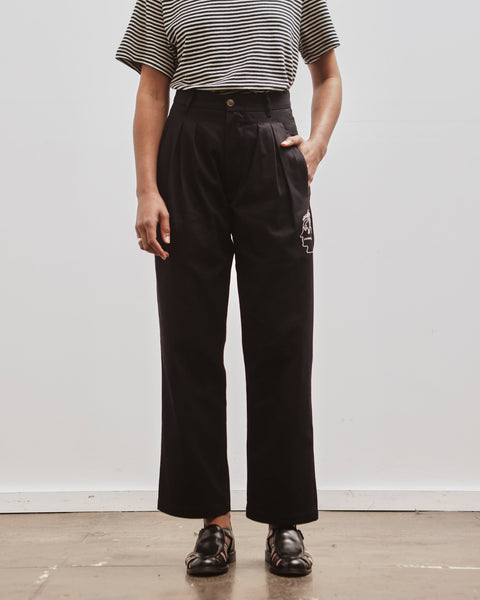 Brain Dead x Brooks Brothers Pleated Chino Trouser, Black – Glasswing