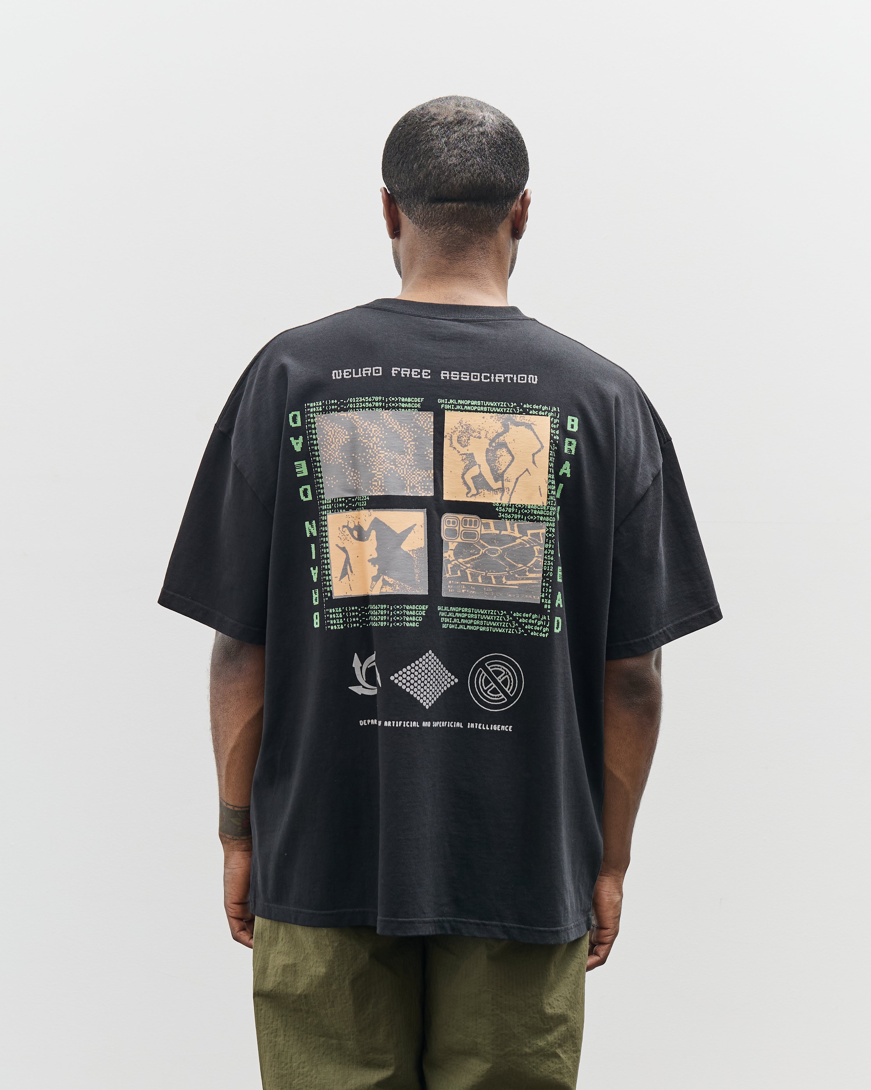 Brain Dead Unisex Neuro Free Association T-Shirt, Black