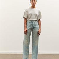Brain Dead Type 00: 15 oz Denim, Light Washed Indigo