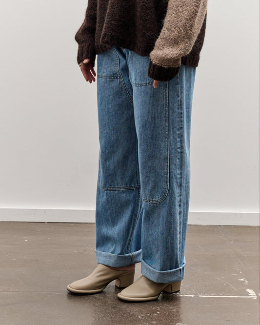Brain Dead Type 02: 14.1oz Selvedge Denim, Washed Indigo