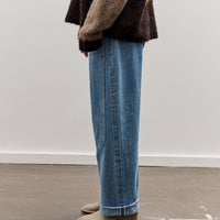 Brain Dead Type 02: 14.1oz Selvedge Denim, Washed Indigo