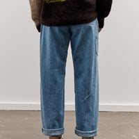 Brain Dead Type 02: 14.1oz Selvedge Denim, Washed Indigo