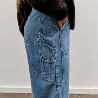 Brain Dead Type 02: 14.1oz Selvedge Denim, Washed Indigo