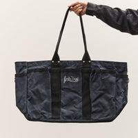 Brain Dead Waxed Canvas Tennis Tote, Navy