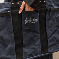 Brain Dead Waxed Canvas Tennis Tote, Navy