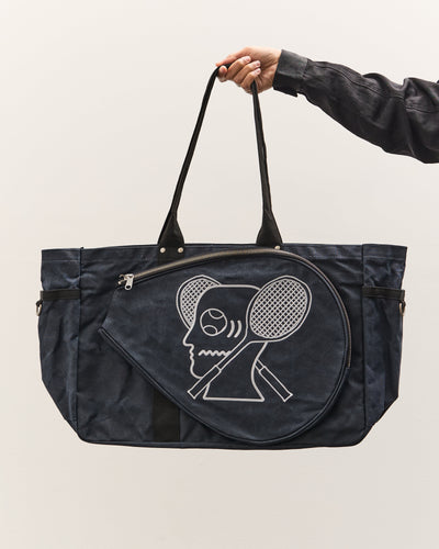 Brain Dead Waxed Canvas Tennis Tote, Navy