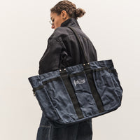 Brain Dead Waxed Canvas Tennis Tote, Navy
