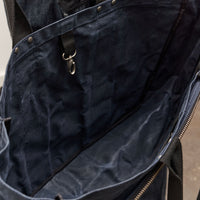 Brain Dead Waxed Canvas Tennis Tote, Navy