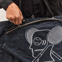 Brain Dead Waxed Canvas Tennis Tote, Navy