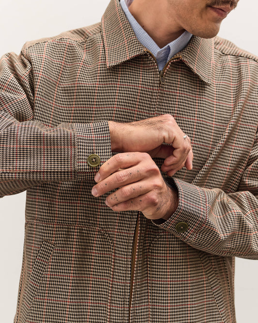 Brain Dead x Brooks Brothers Houndstooth Harrington Jacket, Tan