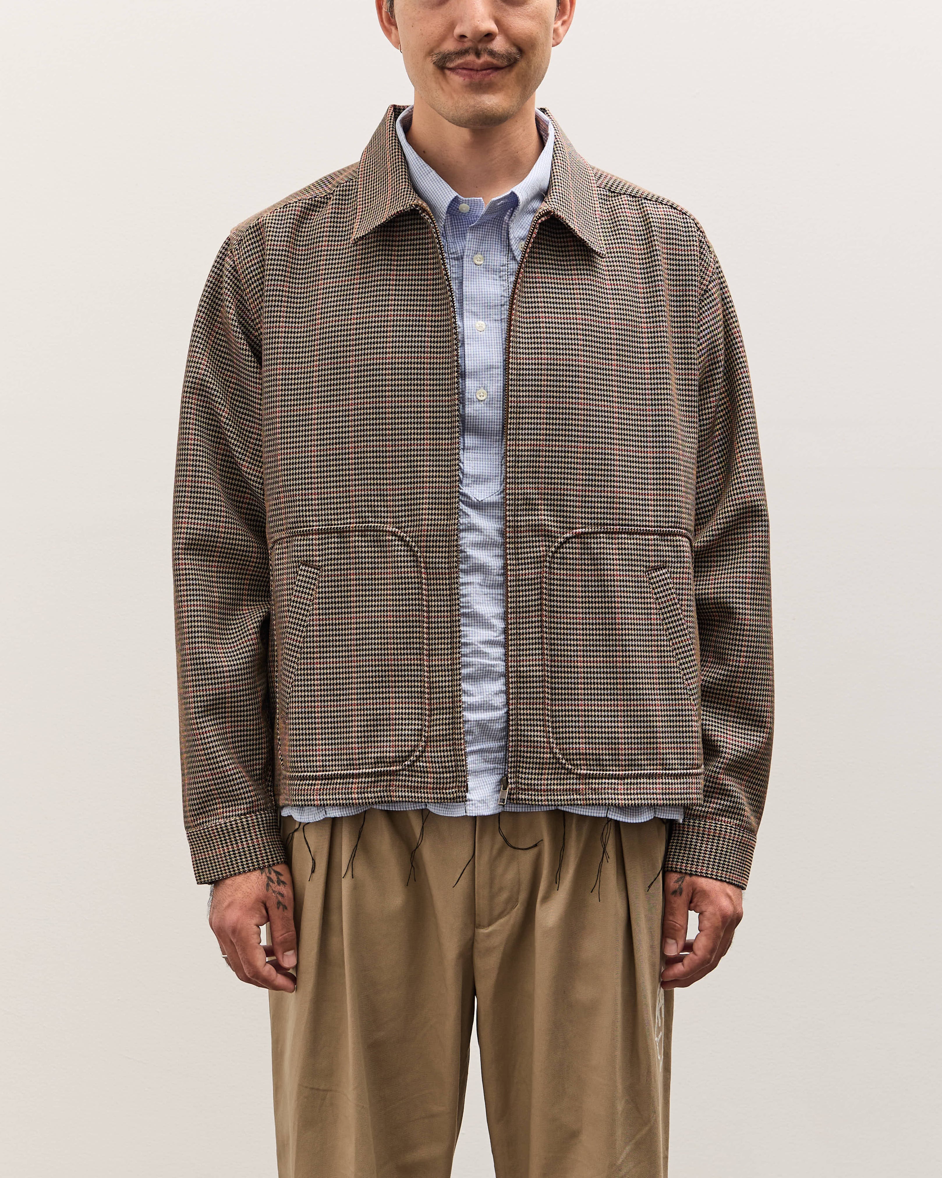 Brain Dead x Brooks Brothers Houndstooth Harrington Jacket