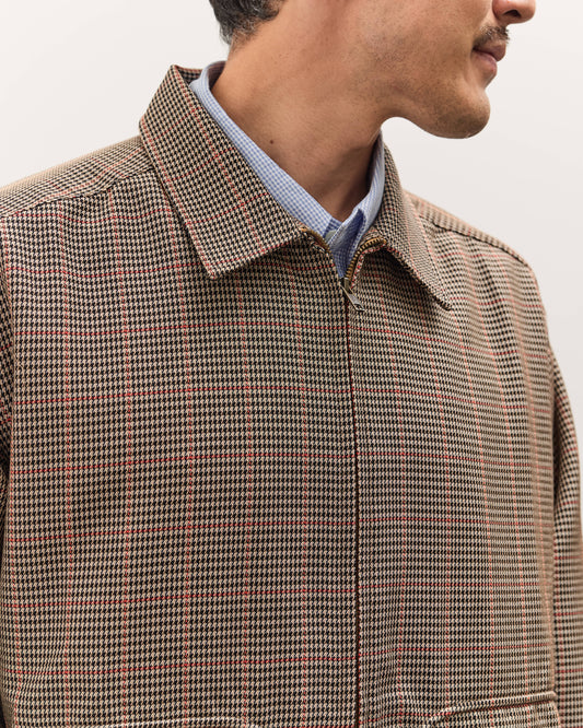 Brain Dead x Brooks Brothers Houndstooth Harrington Jacket, Tan