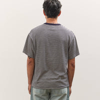 Brain Dead X Brooks Brothers Loose Knit Striped T-Shirt, Navy