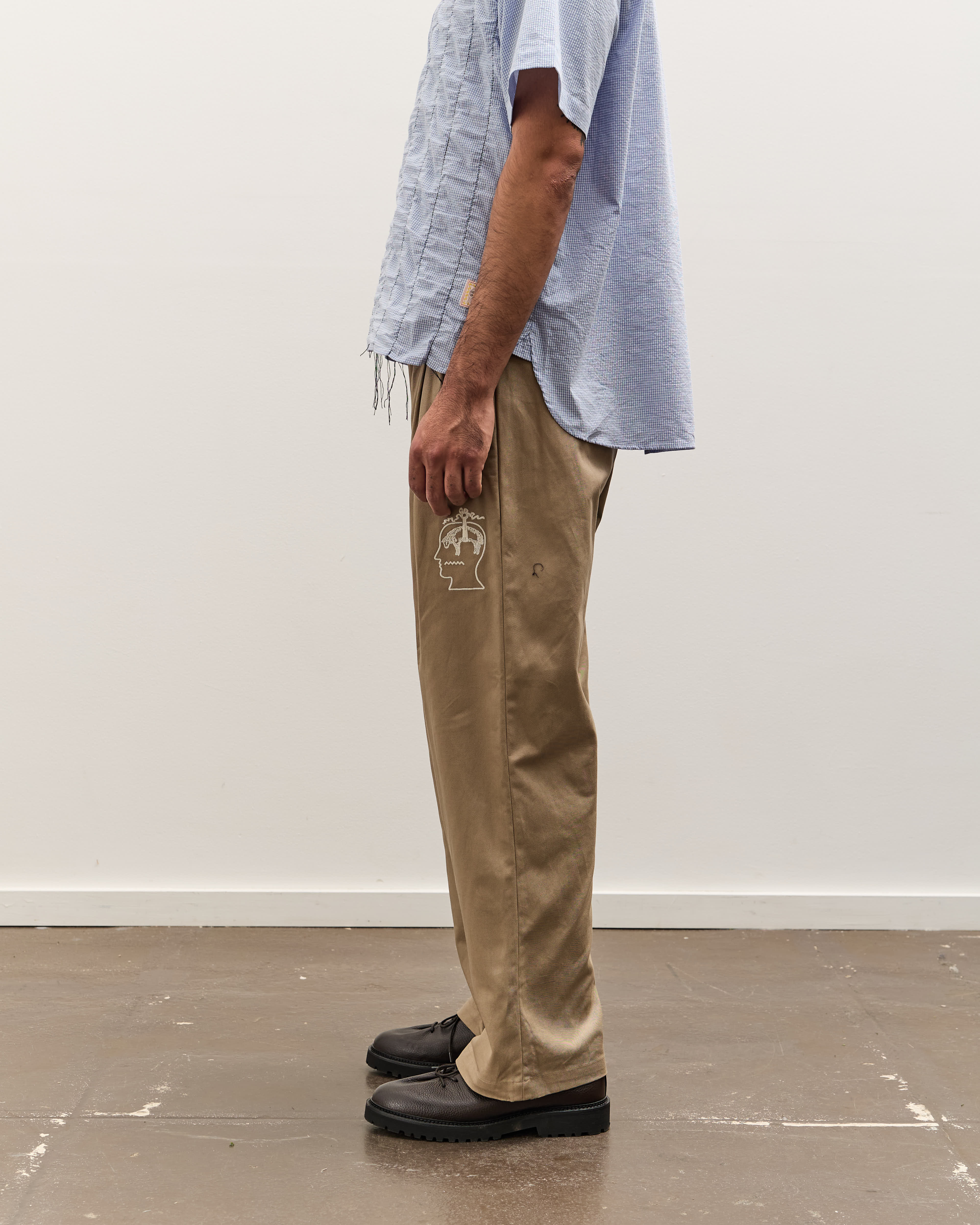 Brain Dead x Brooks Brothers Pleated Chino Trouser, Desert – Glasswing