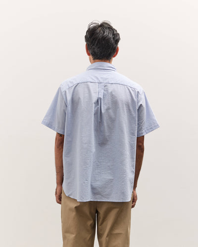 Brain Dead x Brooks Brothers Puckered Short Sleeve Pullover Shirt, Light Blue