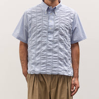 Brain Dead x Brooks Brothers Puckered Short Sleeve Pullover Shirt, Light Blue