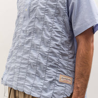 Brain Dead x Brooks Brothers Puckered Short Sleeve Pullover Shirt, Light Blue