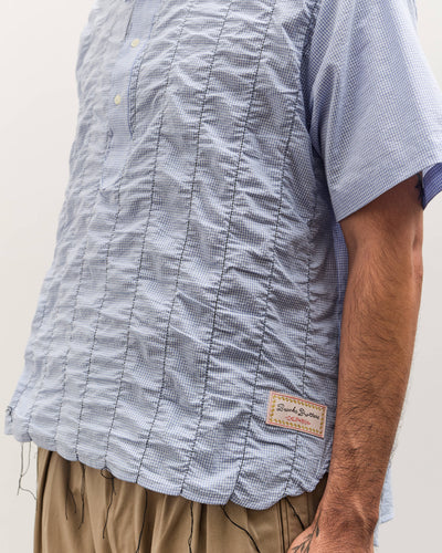 Brain Dead x Brooks Brothers Puckered Short Sleeve Pullover Shirt, Light Blue