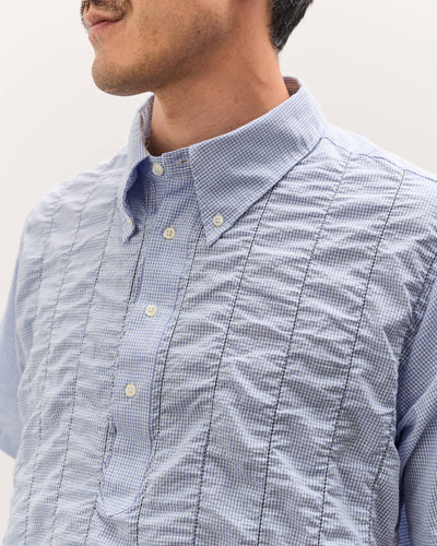 Brain Dead x Brooks Brothers Puckered Short Sleeve Pullover Shirt, Light Blue