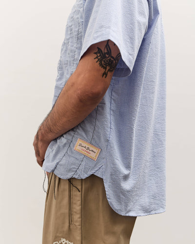 Brain Dead x Brooks Brothers Puckered Short Sleeve Pullover Shirt, Light Blue