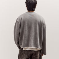 Brain Dead Boxy French Terry Sweatshirt Unisex, Heather Grey