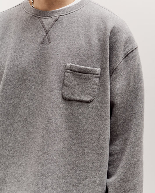 Brain Dead Boxy French Terry Sweatshirt Unisex, Heather Grey