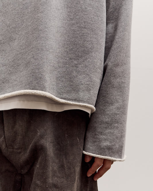 Brain Dead Boxy French Terry Sweatshirt Unisex, Heather Grey
