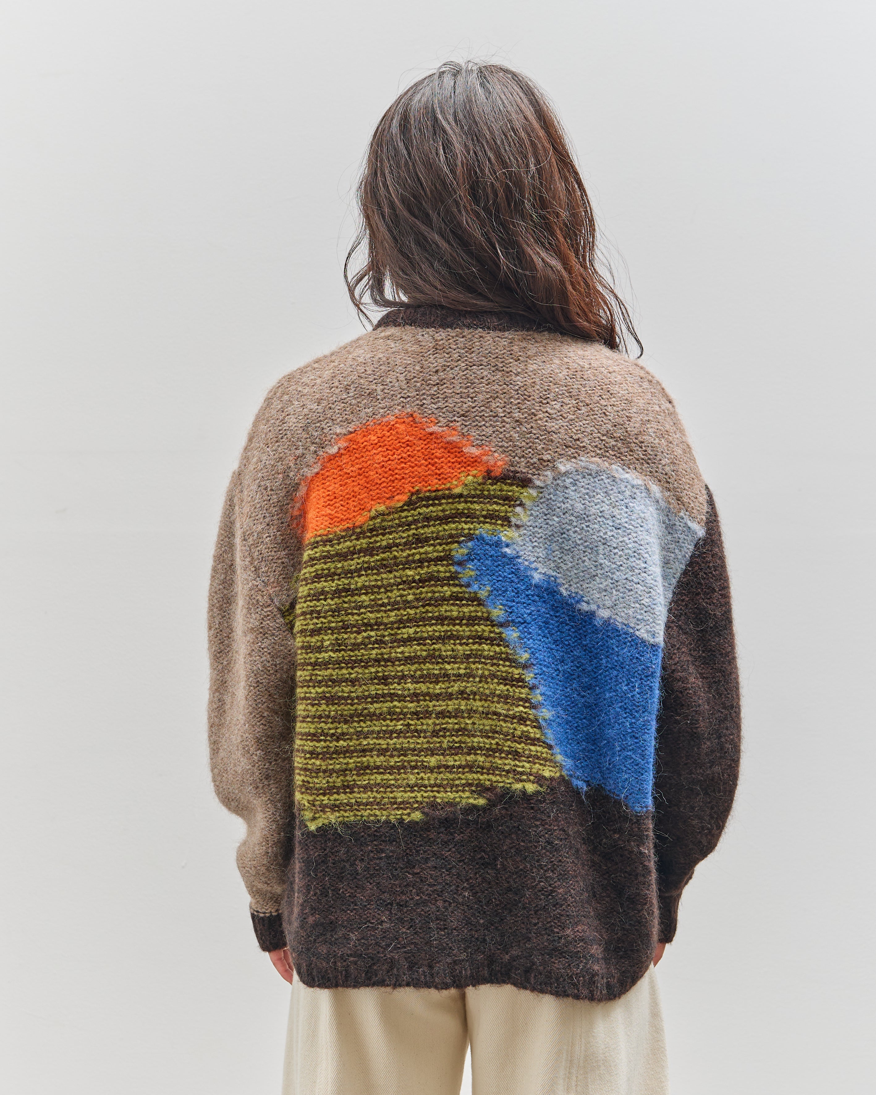 Brain Dead Boxy Knit Sweater, Brown – Glasswing