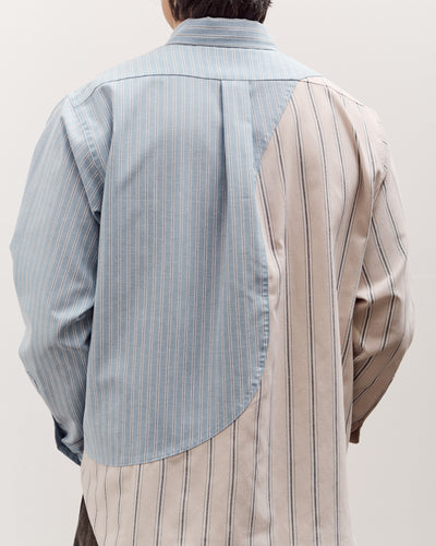 Brain Dead Brooks Brothers California Panel Oxford Button Up Unisex, Light Blue