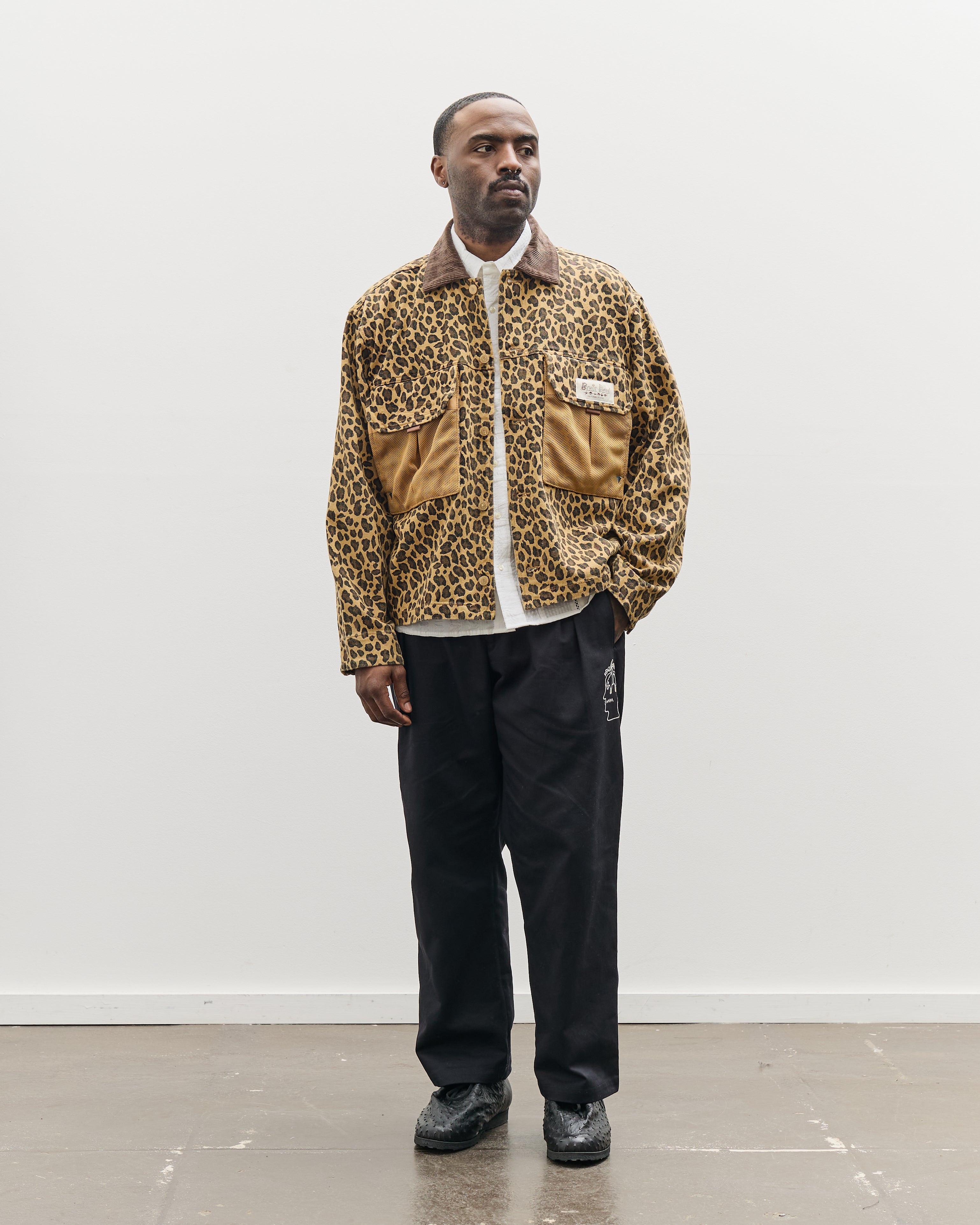 Brain Dead Unisex Cropped Chore Jacket, Leopard – Glasswing