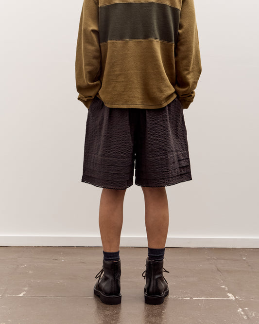 Brain Dead Gingham Shorts Unisex, Black