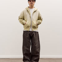 Brain Dead Padded Elbow Zip-Up Hoodie, Sand