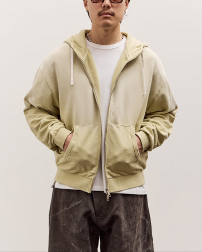 Brain Dead Padded Elbow Zip-Up Hoodie, Sand