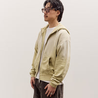 Brain Dead Padded Elbow Zip-Up Hoodie, Sand