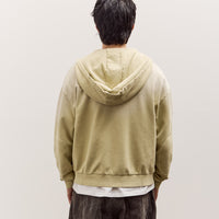 Brain Dead Padded Elbow Zip-Up Hoodie, Sand