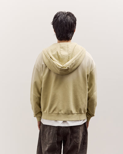 Brain Dead Padded Elbow Zip-Up Hoodie, Sand