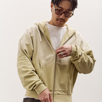 Brain Dead Padded Elbow Zip-Up Hoodie, Sand