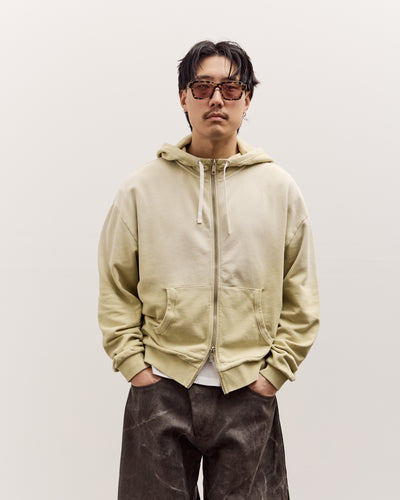 Brain Dead Padded Elbow Zip-Up Hoodie, Sand