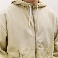 Brain Dead Padded Elbow Zip-Up Hoodie, Sand