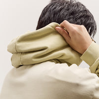 Brain Dead Padded Elbow Zip-Up Hoodie, Sand