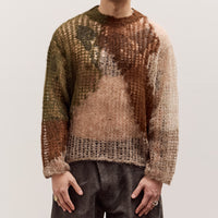 Brain Dead Organic Threadbare Sweater Unisex, Avocado